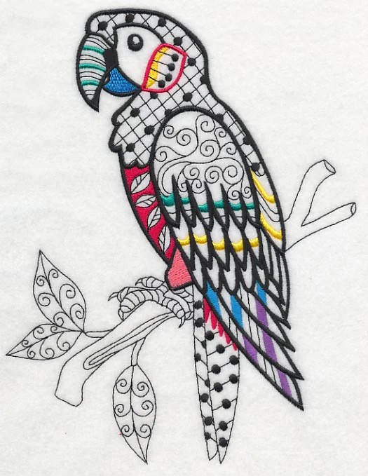 Macaw (Blackwork) - Image 5