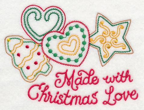 Made With Christmas Love Cookies (Vintage)