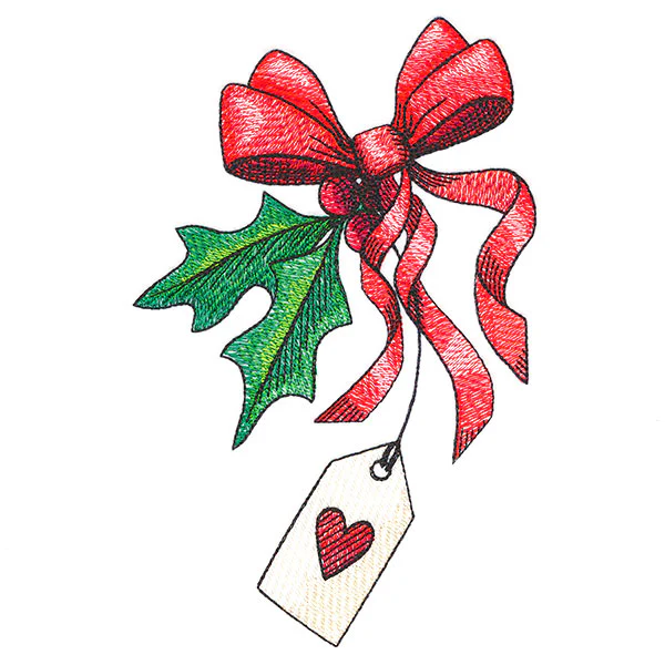 Made with Love and Holly Gift Bag Accent - Image 3