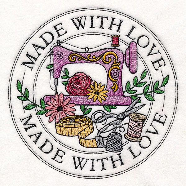 Made with Love Sewing Stamp - Image 3