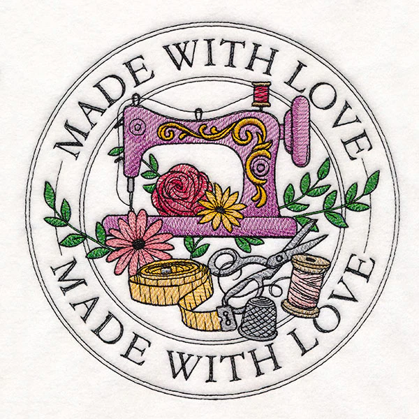 Made with Love Sewing Stamp - Image 9