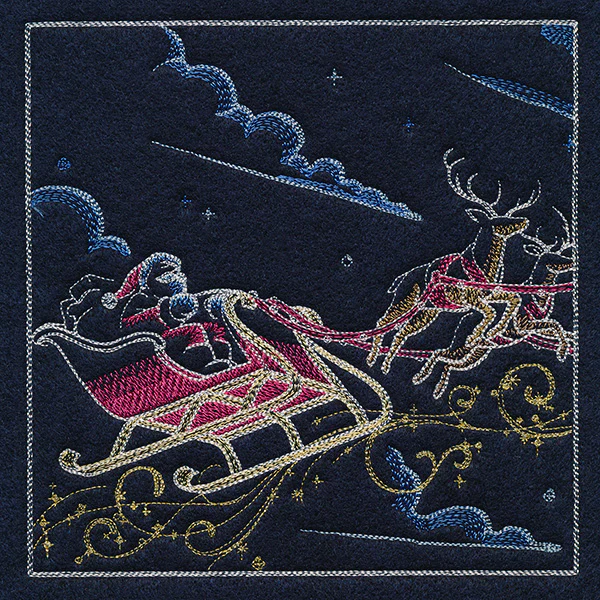 Magical Christmas Evening Scene Panel 1 - Image 3