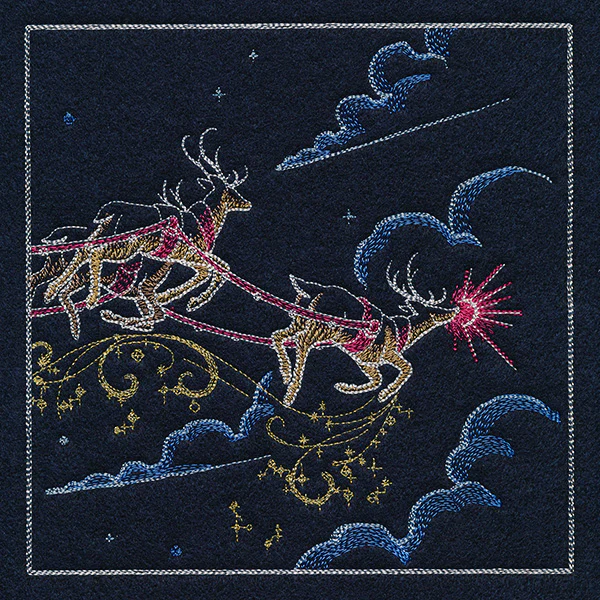 Magical Christmas Evening Scene Panel 3 - Image 3