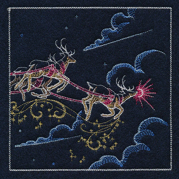 Magical Christmas Evening Scene Panel 3 - Image 5