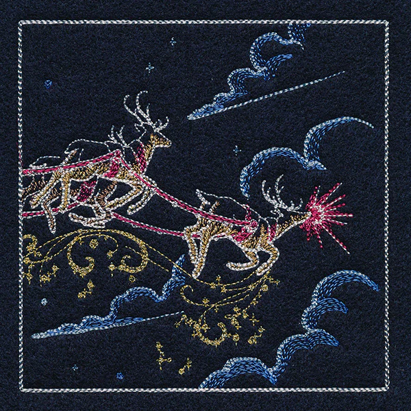 Magical Christmas Evening Scene Panel 3 - Image 7