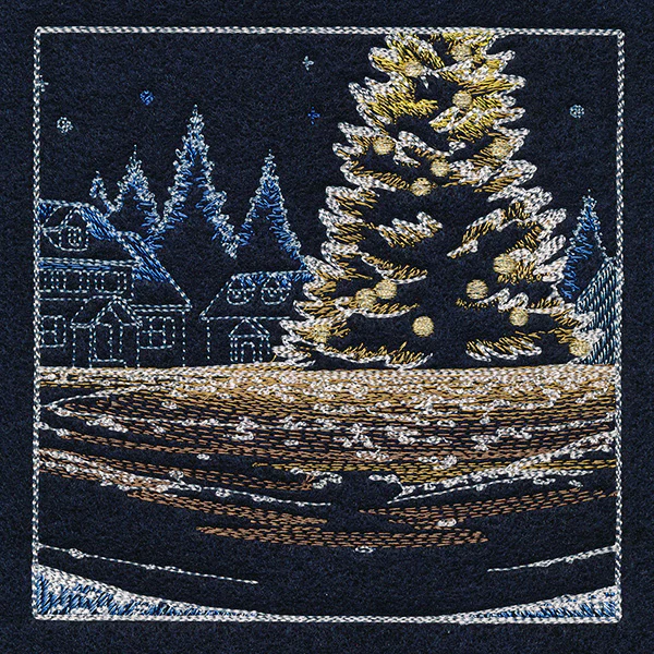 Magical Christmas Evening Scene Panel 5 - Image 7