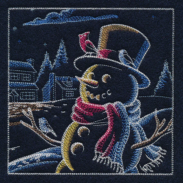 Magical Christmas Evening Scene Panel 6 - Image 5