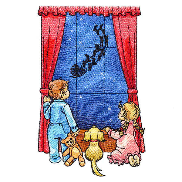 Magical Christmas Window Scene - Image 3