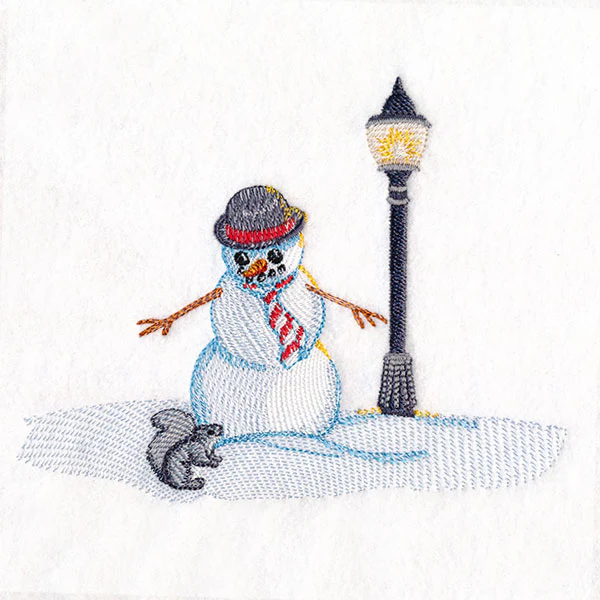 Magical Winter - Snowman in Bowler Hat - Image 3