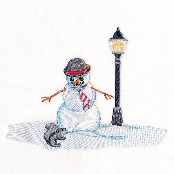 Magical Winter - Snowman in Bowler Hat - Image 4