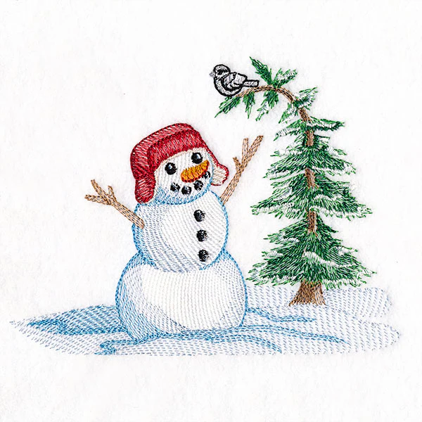 Magical Winter - Snowman in Duck Hat - Image 3