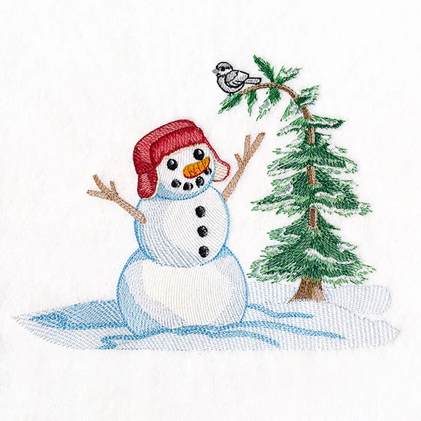 Magical Winter - Snowman in Duck Hat - Image 4