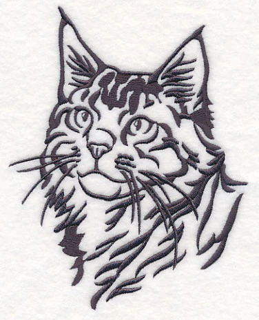 Maine Coon Cat Silhouette - Image 2