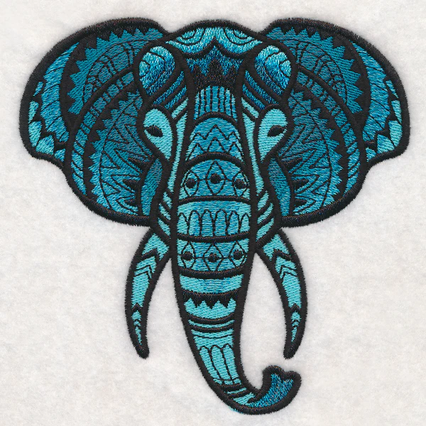 Majestic Elephant (Blackwork) - Image 4
