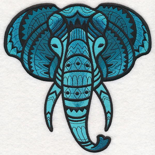 Majestic Elephant (Blackwork) - Image 5