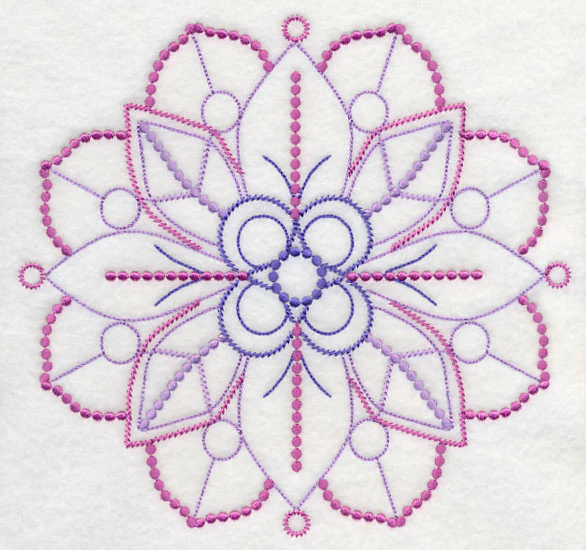 Majestic Medallion Circle (Candlewicking)