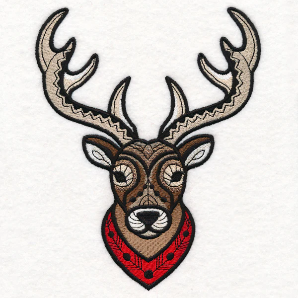 Majestic Reindeer (Blackwork) - Image 2