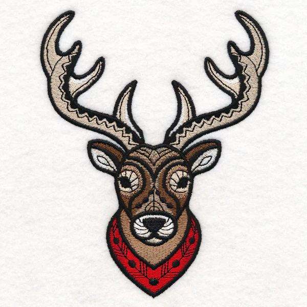 Majestic Reindeer (Blackwork) - Image 3