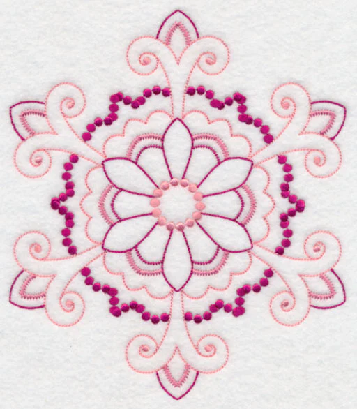 Majestic Snowflake Fancy (Candlewicking)