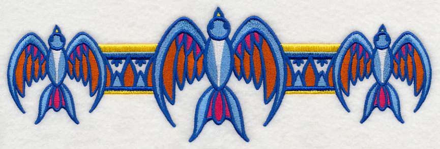 Majolica Bird Border
