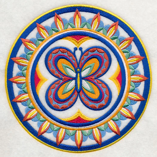 Majolica Butterfly Medallion - Image 2