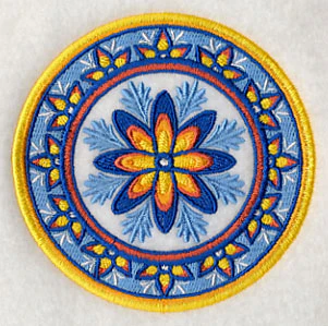 Majolica Flower Medallion - Image 5