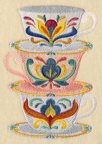 Majolica Tea Party - Teacups - Image 3