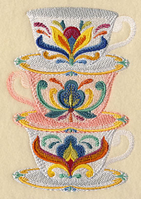 Majolica Tea Party - Teacups - Image 4