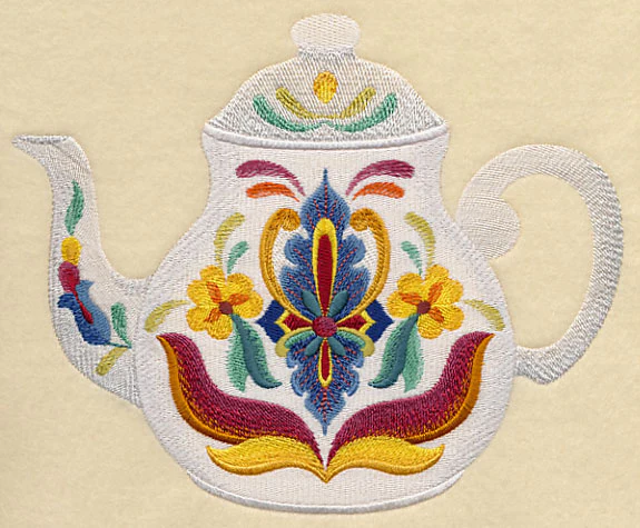 Majolica Tea Party - Teapot - Image 2
