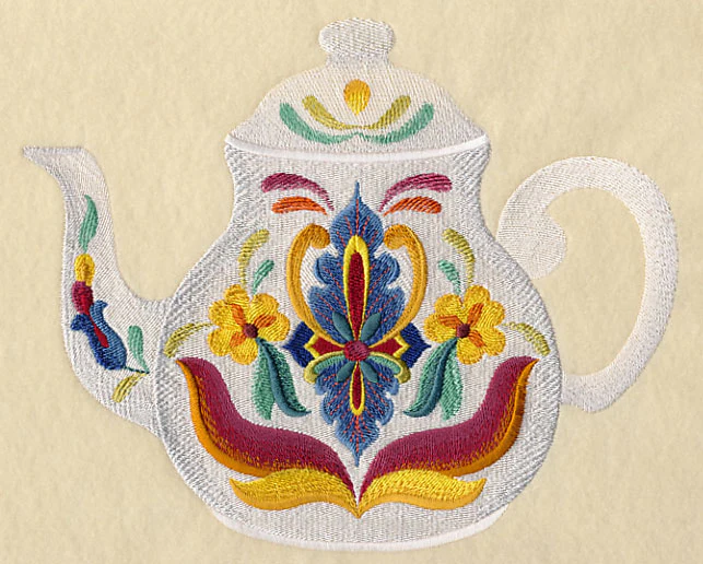 Majolica Tea Party - Teapot - Image 5