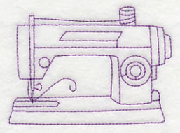Make It Sew Machine 1 (Redwork) - Image 3