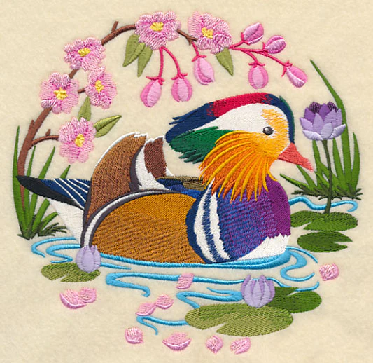 Mandarin Duck Scene - Image 3