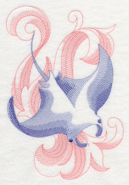 Manta Ray with Baroque Background - Image 4