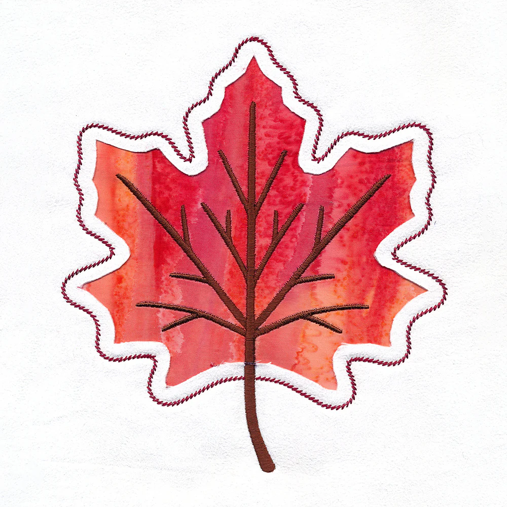 Maple Leaf Silhouette (Reverse Applique) - Image 4