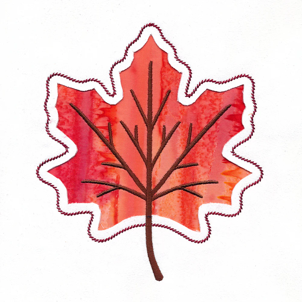 Maple Leaf Silhouette (Reverse Applique) - Image 5