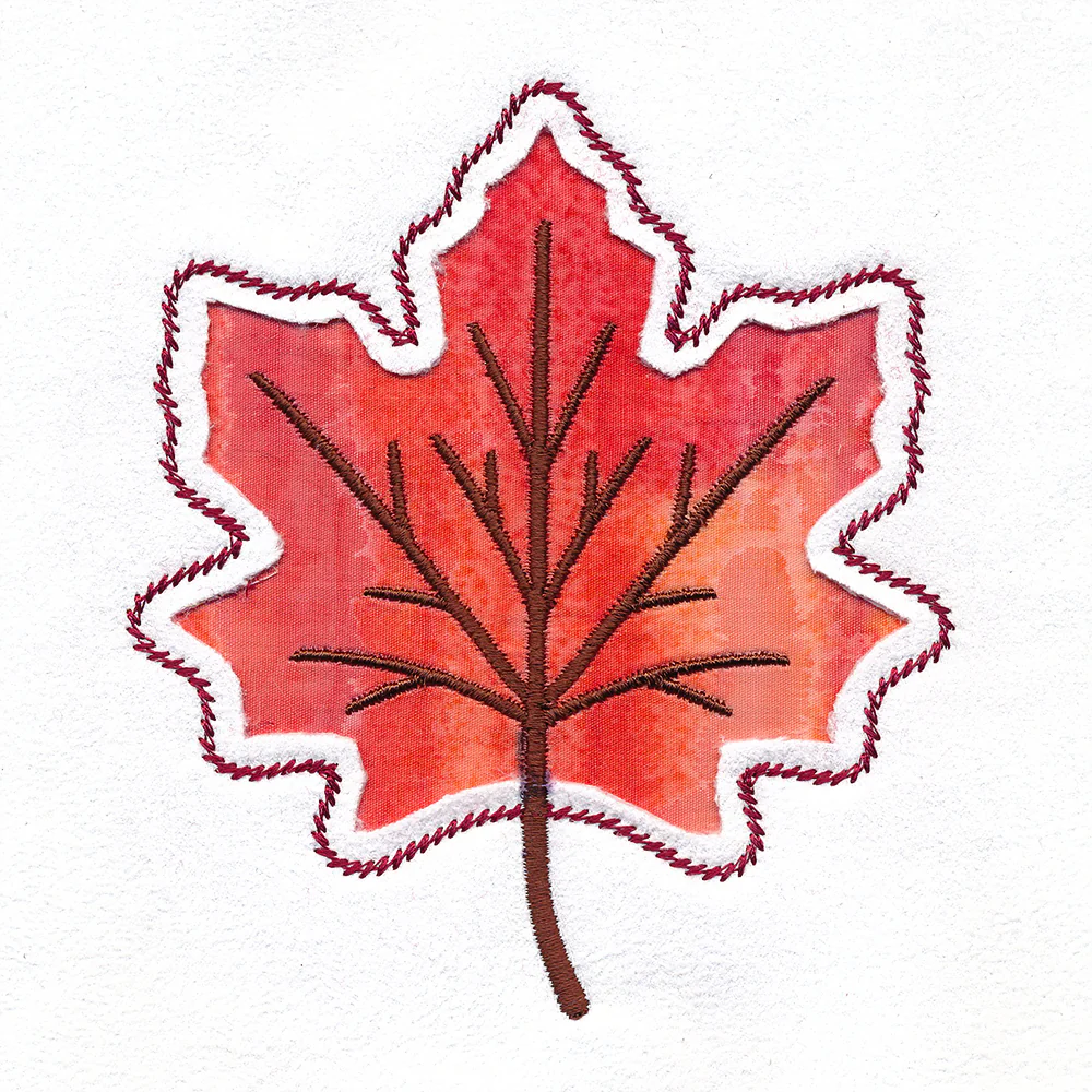 Maple Leaf Silhouette (Reverse Applique) - Image 7