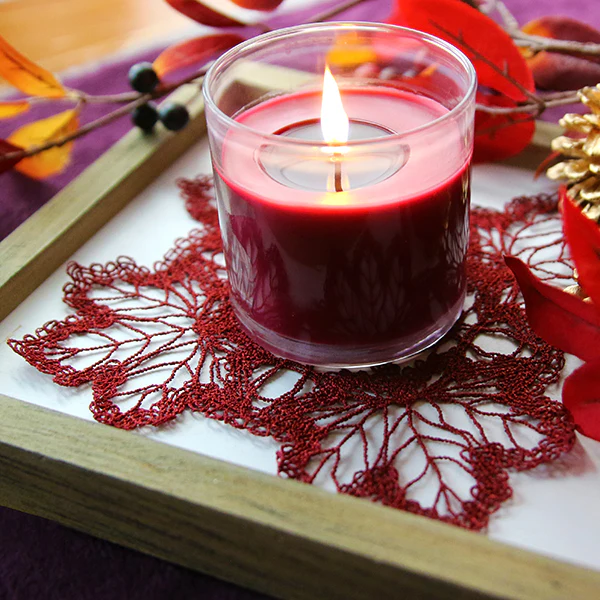 Maple Leaf Square Doily (Battenburg Lace) - Image 8