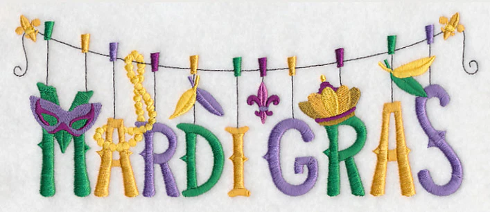 Mardi Gras Revelry Clothesline - Image 4