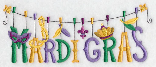 Mardi Gras Revelry Clothesline - Image 5