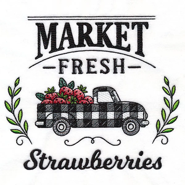 Market Fresh Retro Truck - Strawberries - Image 3