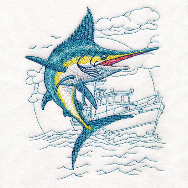 Marlin with Fishing Boat Echo - Image 3