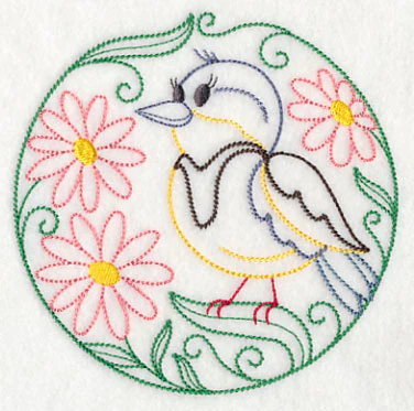 Meadowlark and Daisies (Vintage) - Image 4