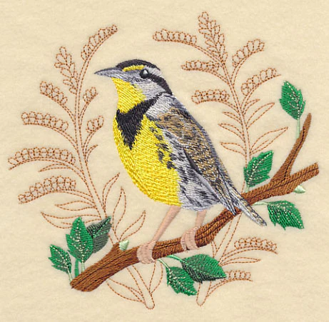 Meadowlark with Delicate Branches - Image 2