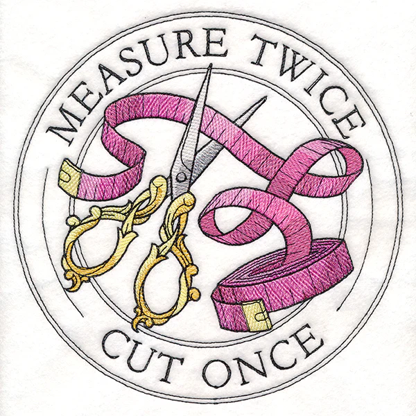 Measure Twice Cut Once Stamp - Image 8