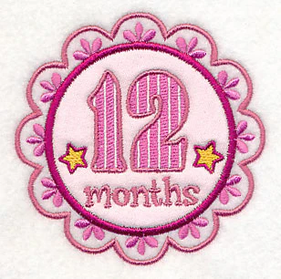 Medallion - 12 Months (Applique) - Image 2