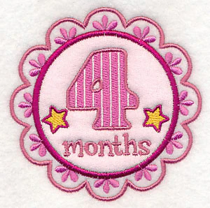 Medallion - 4 Months (Applique) - Image 2