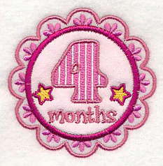 Medallion - 4 Months (Applique) - Image 3