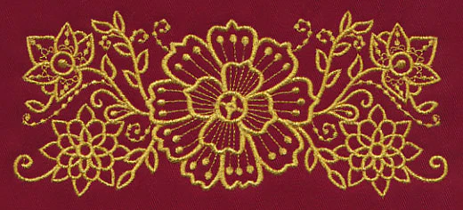 Mehndi Elegance (Goldwork) - Image 4