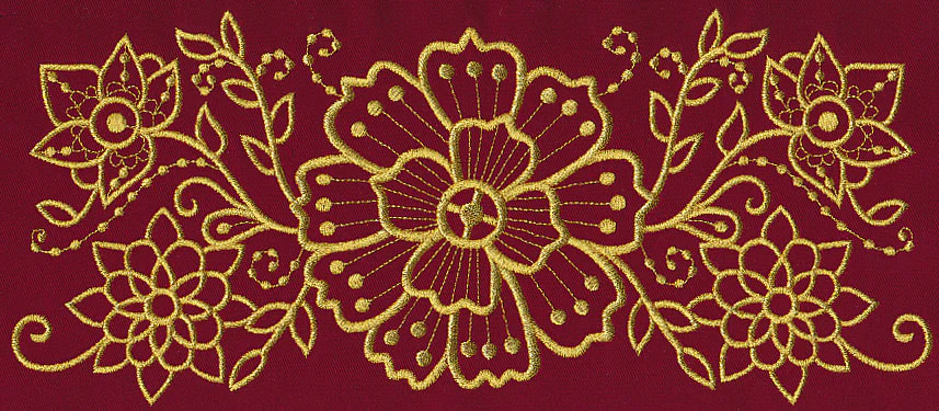 Mehndi Elegance (Goldwork) - Image 6