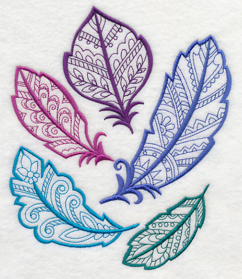 Mehndi Feather Collage - Image 2